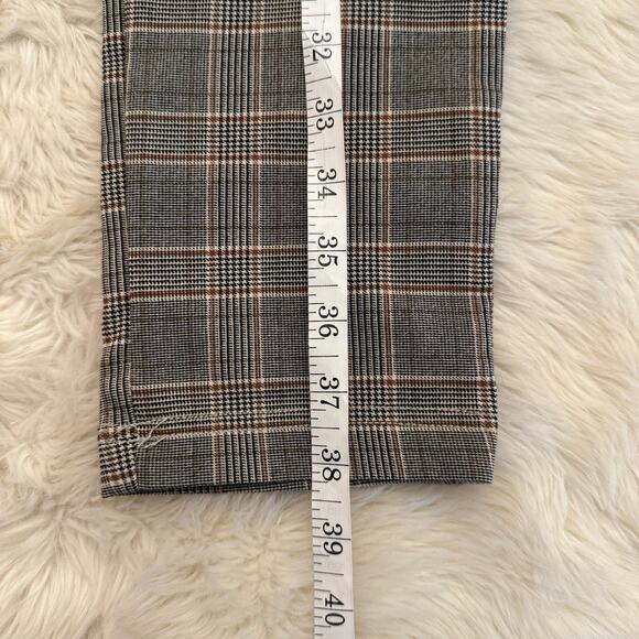 DKNY Plaid Straight Leg Ankle Pull On Pants 10 - Picture 7 of 11